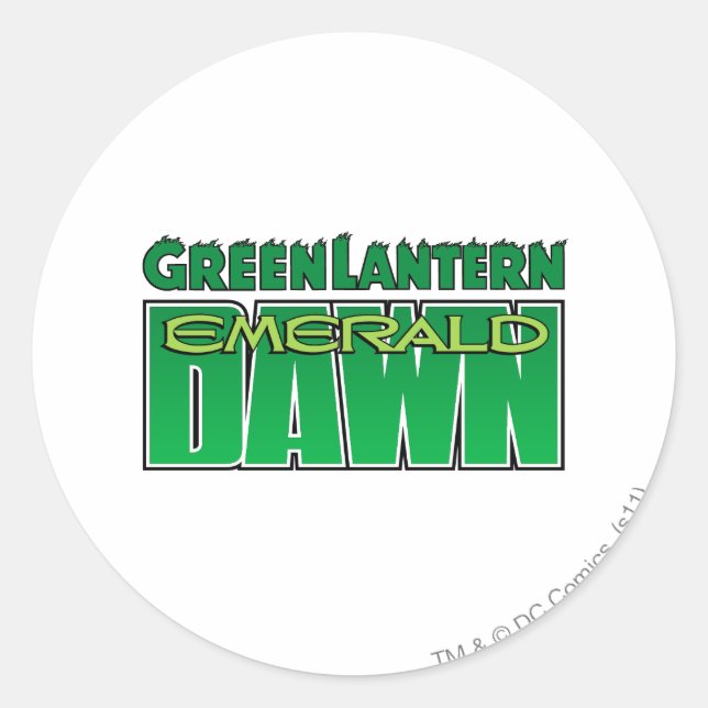 Green Lantern - Emerald Dawn Logo Classic Round Sticker (Front)