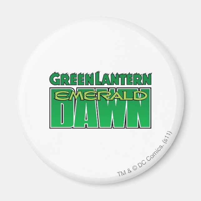 Green Lantern - Emerald Dawn Logo Magnet (Front)