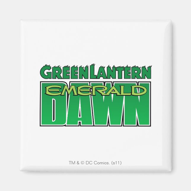 Green Lantern - Emerald Dawn Logo Magnet (Front)