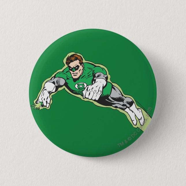 Green Lantern Energy Beam 6 Cm Round Badge (Front)