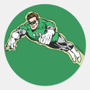 Green Lantern Energy Beam Classic Round Sticker