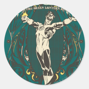 Green Lantern - "Fearless" Poster Classic Round Sticker