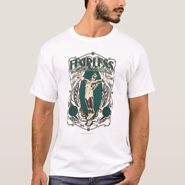 Green Lantern - "Fearless" Poster T-Shirt (Front)