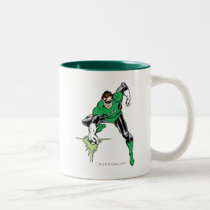 Green Lantern Fight Two-Tone Coffee Mug