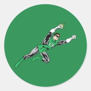 Green Lantern Fly Right Classic Round Sticker