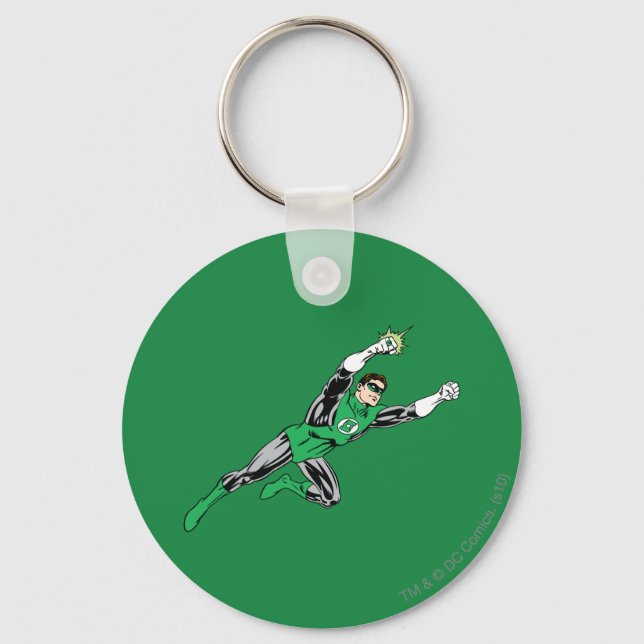 Green Lantern Fly Right Key Ring (Front)