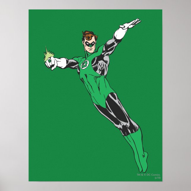 Green Lantern Fly Up Poster (Front)