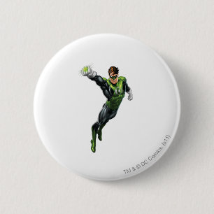 Green Lantern - Fully Rendered, Arm out 6 Cm Round Badge