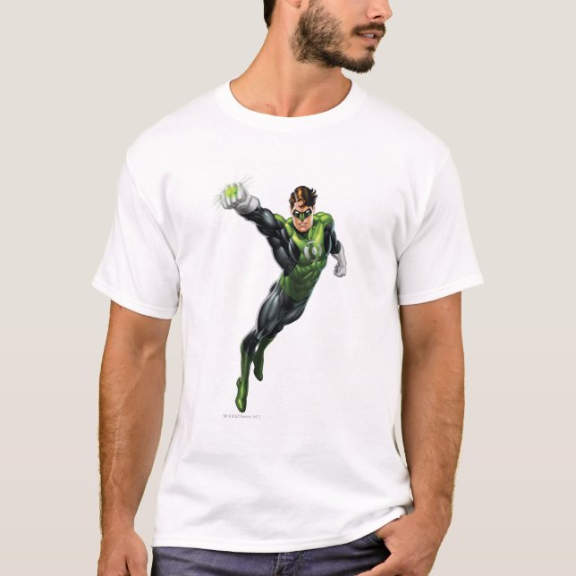 Green Lantern - Fully Rendered,  Arm out T-Shirt (Front)