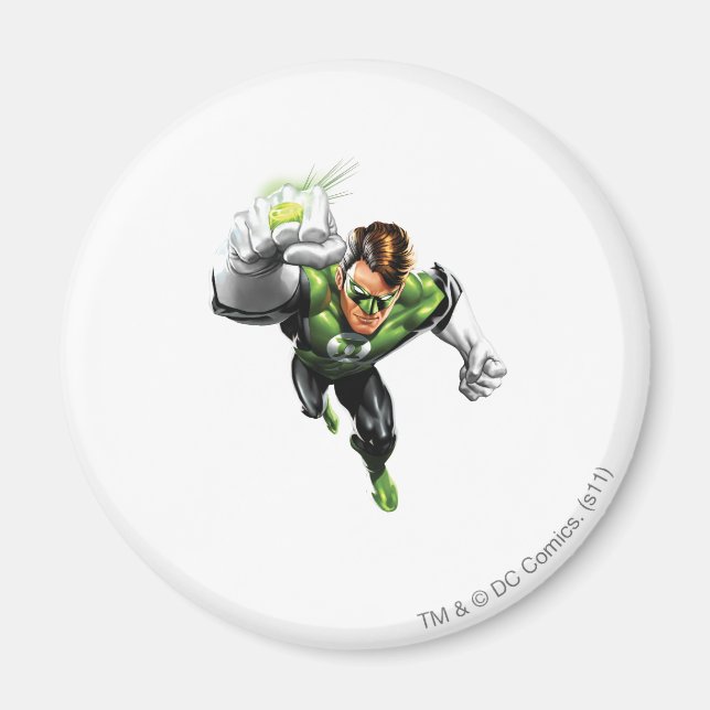 Green Lantern - Fully Rendered,  Arm Raise Magnet (Front)