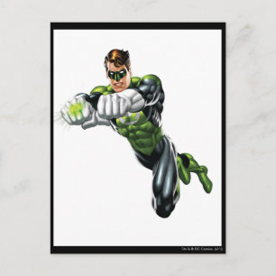 Green Lantern - Fully Rendered, Both arms forward Postcard