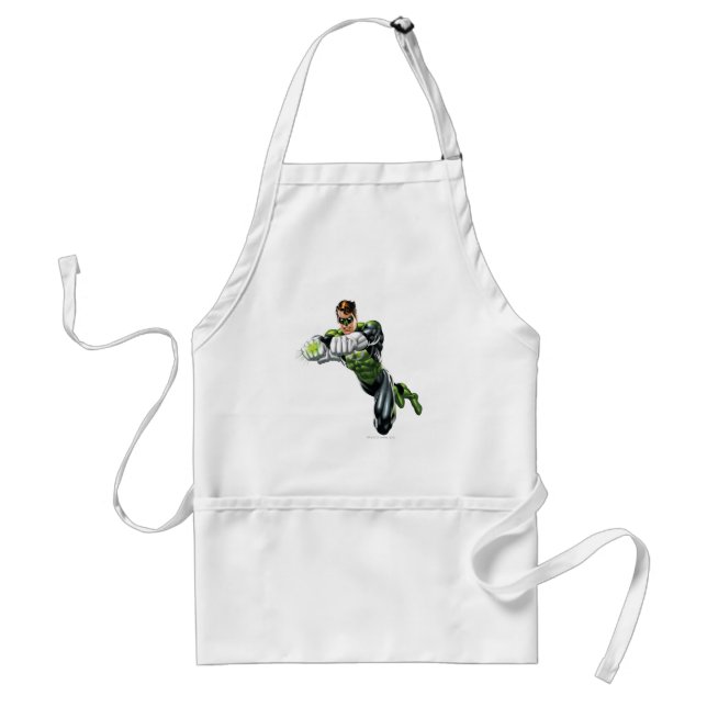 Green Lantern - Fully Rendered,  Both arms forward Standard Apron (Front)