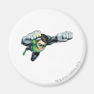 Green Lantern - Fully Rendered,  Flying Right Magnet
