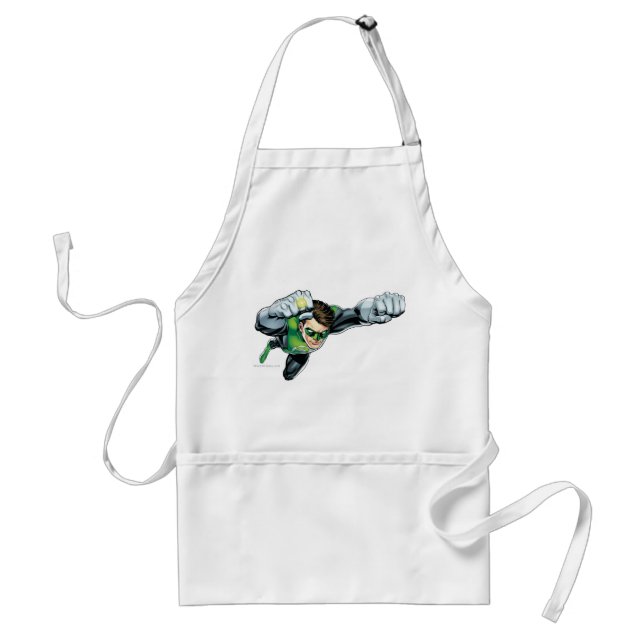 Green Lantern - Fully Rendered,  Flying Right Standard Apron (Front)