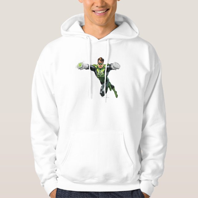 Green Lantern - Fully Rendered,  Looking Forward Hoodie (Front)