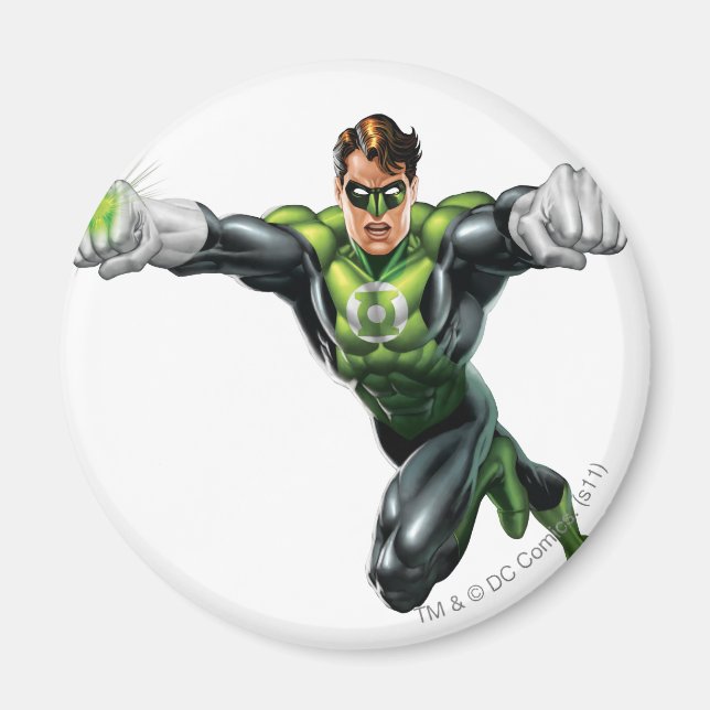 Green Lantern - Fully Rendered,  Looking Forward Magnet (Front)