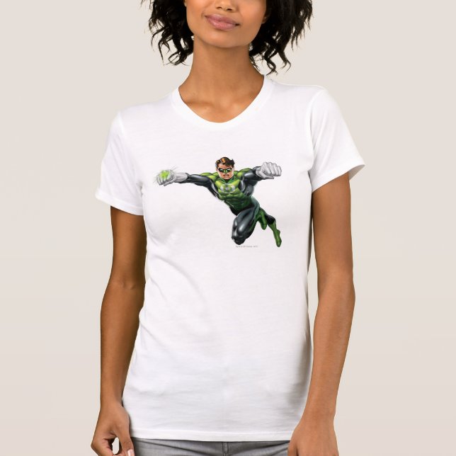 Green Lantern - Fully Rendered,  Looking Forward T-Shirt (Front)