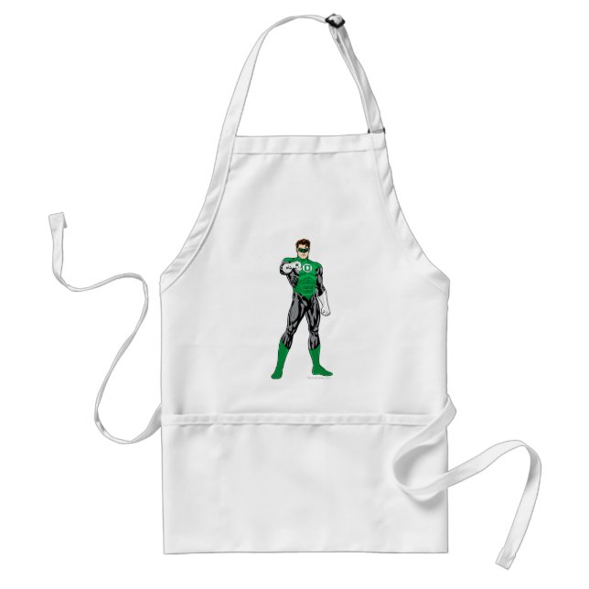 Green Lantern - Fully Rendered,  Standing Standard Apron (Front)