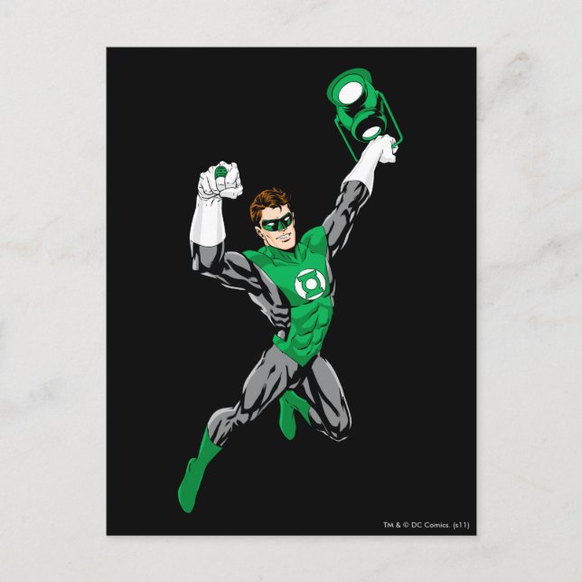Green Lantern - Fully Rendered,  with lantern Postcard (Front)