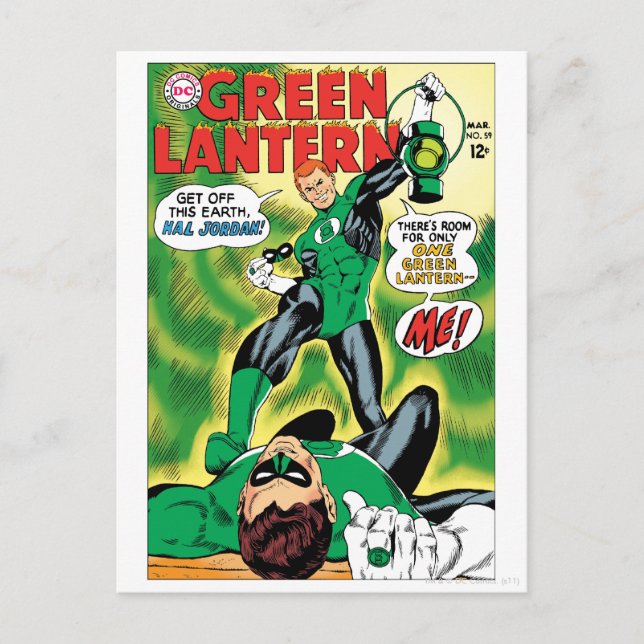 Green Lantern - Get Off this Earch Hal Jordan Postcard (Front)