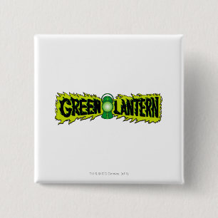 Green Lantern - Glowing Lantern 2 15 Cm Square Badge