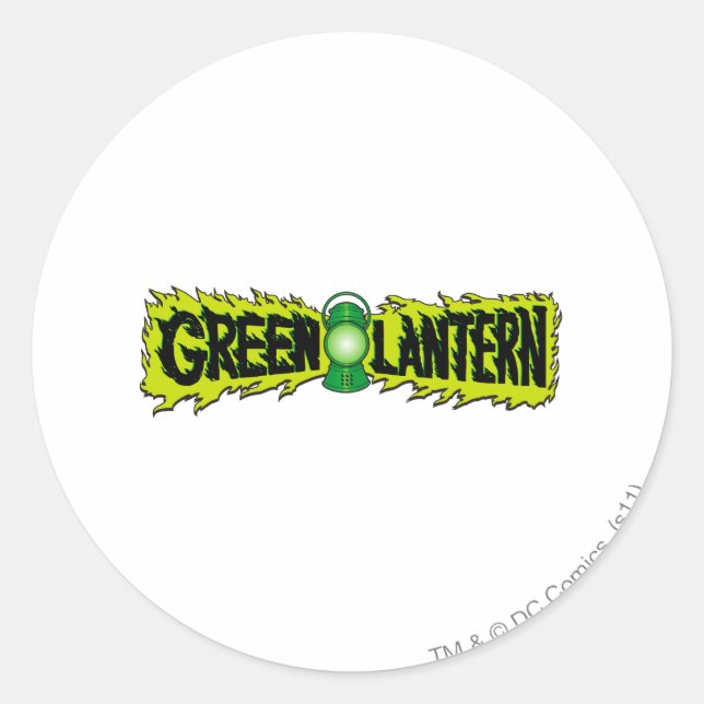 Green Lantern - Glowing Lantern 2 Classic Round Sticker (Front)