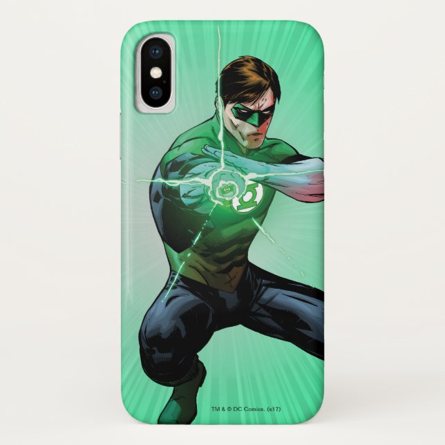 Green Lantern & Glowing Ring Case-Mate iPhone Case (Back)