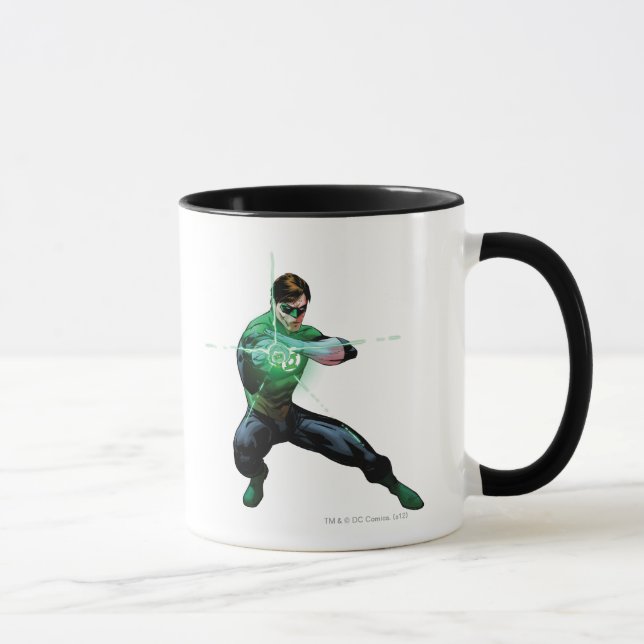 Green Lantern & Glowing Ring Mug (Right)