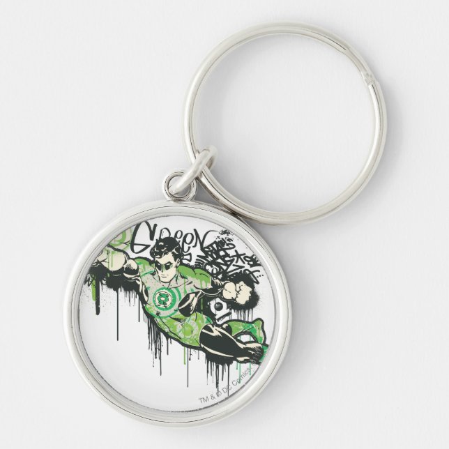 Green Lantern Graffiti Character Key Ring (Front)