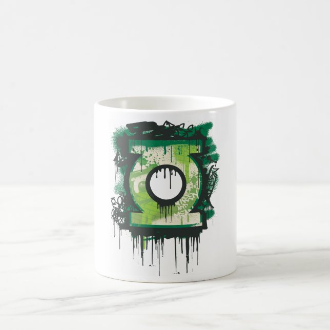 Green Lantern Graffiti Symbol Coffee Mug (Center)