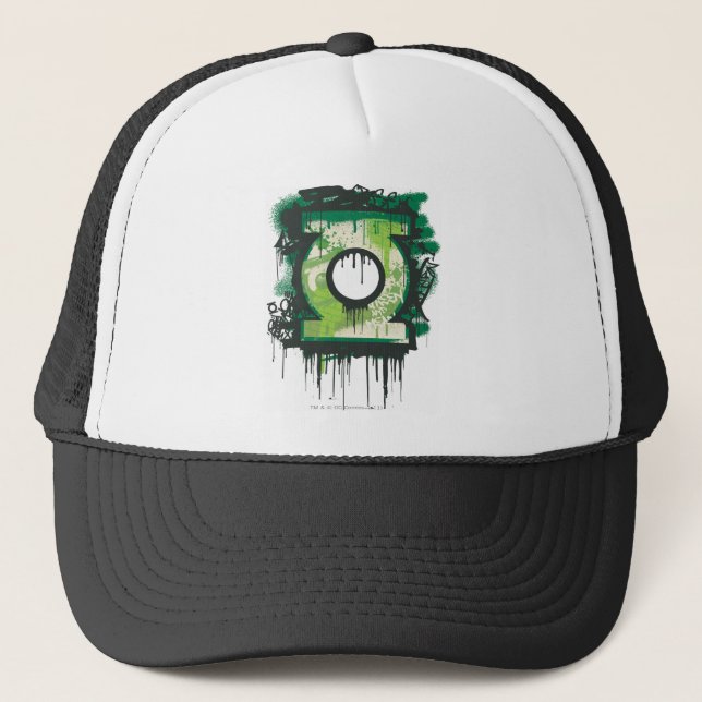 Green Lantern Graffiti Symbol Trucker Hat (Front)