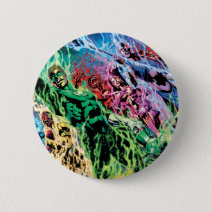 Green Lantern Group - Colour 6 Cm Round Badge