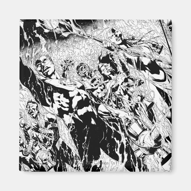 Green Lantern Group Magnet (Front)