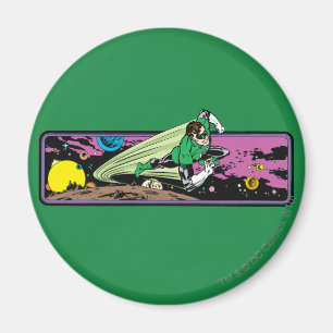 Green Lantern in Space Magnet