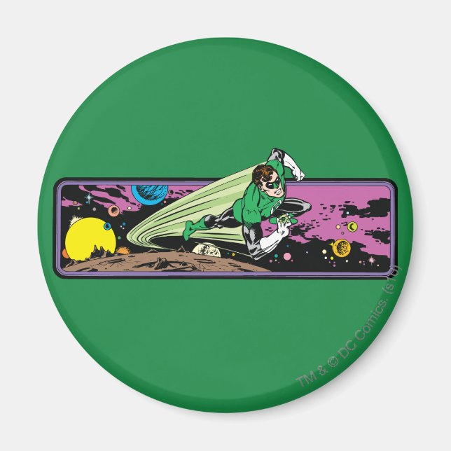 Green Lantern in Space Magnet (Front)
