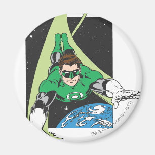 Green Lantern in Space Magnet