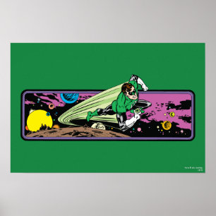 Green Lantern in Space Poster