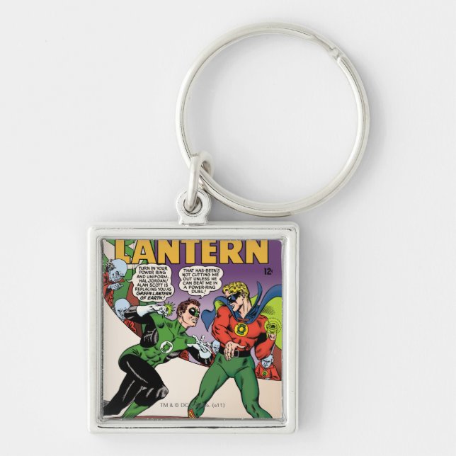 Green Lantern in the ring Key Ring (Front)