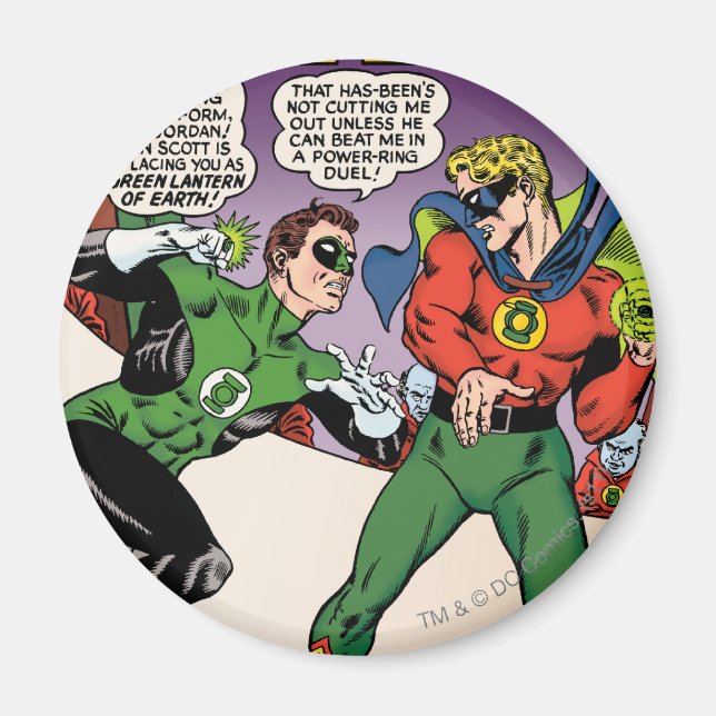 Green Lantern in the ring Magnet (Front)