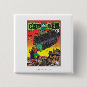 Green Lantern in the trenches 15 Cm Square Badge
