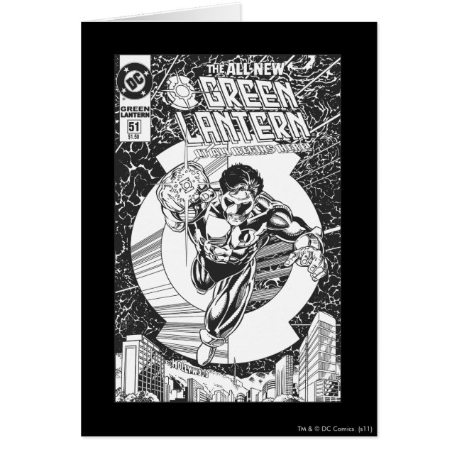 Green Lantern - It all begins here, Black and Whit (Front)