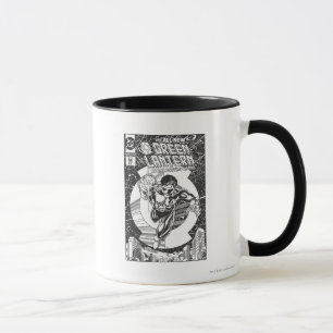 Green Lantern - It all begins here, Black and Whit Mug