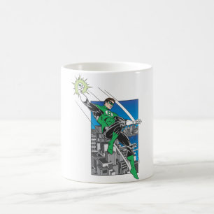 Green Lantern Lands in City Coffee Mug