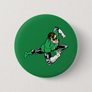 Green Lantern Leap Right 6 Cm Round Badge