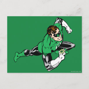 Green Lantern Leap Right Postcard