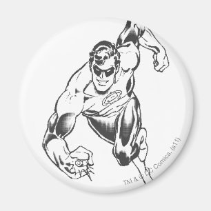 Green Lantern Leaps Forward Magnet