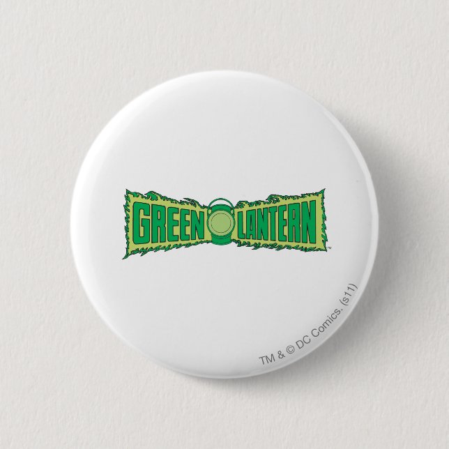 Green Lantern Letters 1 6 Cm Round Badge (Front)