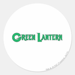 Green Lantern Letters 2 Classic Round Sticker