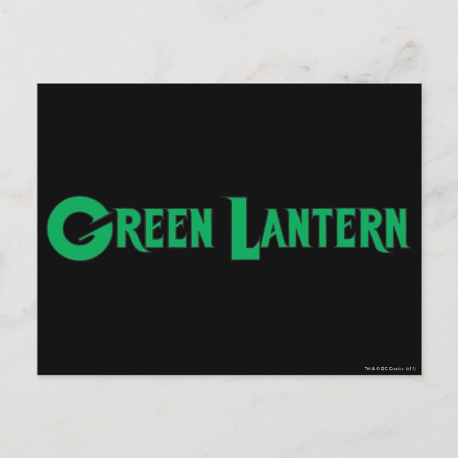 Green Lantern Letters 2 Postcard (Front)