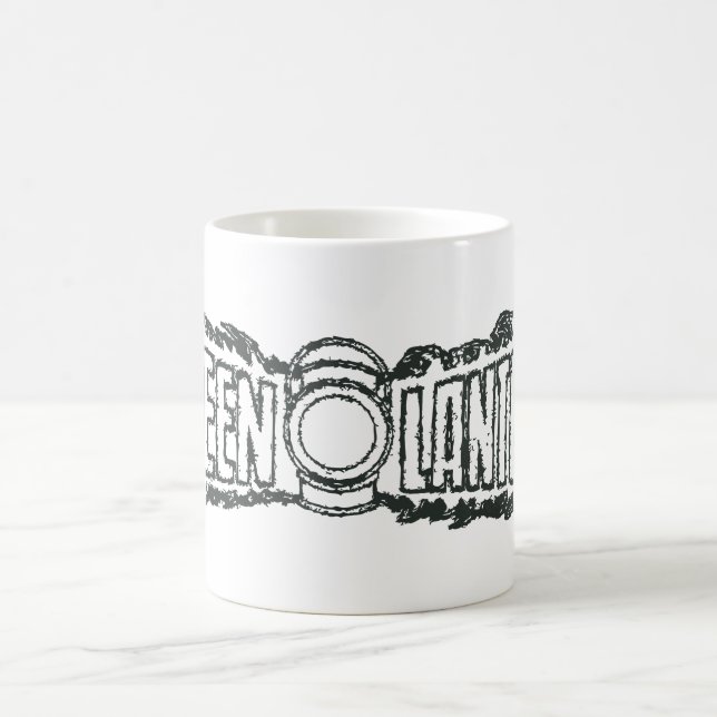 Green Lantern Letters BW Coffee Mug (Center)